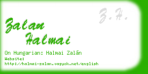 zalan halmai business card